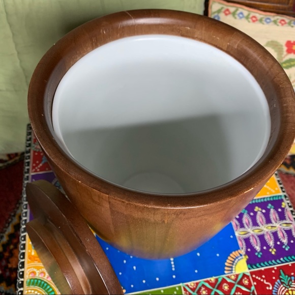 MCM Teak Ice Bucket - Picture 3 of 9